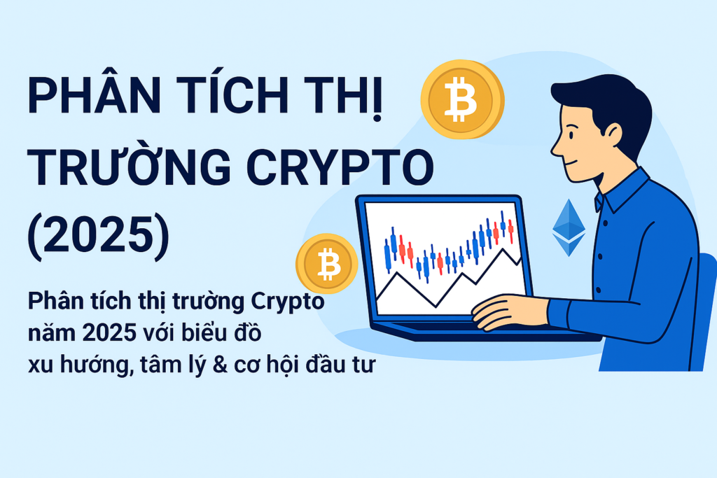 Phân tích thị trường Crypto năm 2025 với biểu đồ xu hướng, tâm lý & cơ hội đầu tư
